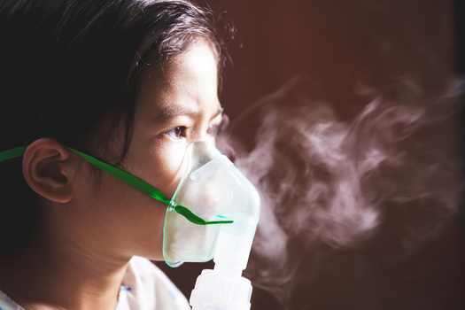 Children living near refineries, highways and other sources of air pollution are disproportionately at risk of developing respiratory illness. (Adobe Stock)