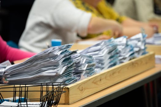 At the national level, researchers say hand counting election ballots poses a greater risk for error as opposed to using electronic machines. (Adobe Stock)