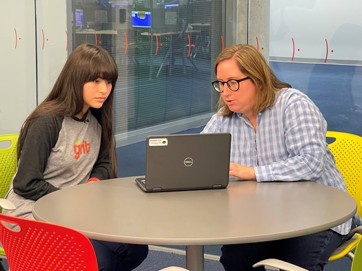 Students will meet virtually or in-person with their GRIT advisor throughout the academic year. (Photo courtesy of the Phoenix Public Library)