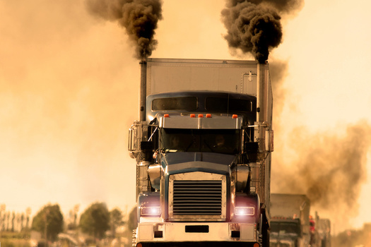 The U.S. Energy Information Administration estimates that in 2021, diesel fuel consumption spewed about 472 million metric tons of carbon dioxide into the atmosphere. (Adobe Stock)