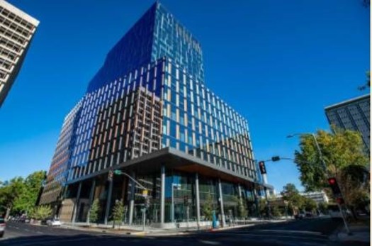 The new State Natural Resources Building in Sacramento earned the Platinum LEED Certification in 2022. (CA Natural Resources Agency)