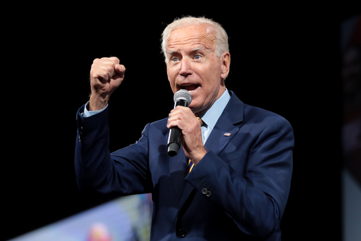 Members of LIUNA Local 464 welcomed President Joe Biden on Wednesday to the Laborers Apprenticeship and Training Center in DeForest, Wisconsin. The latest jobs report shows the unemployment rate fell to 3.4%, the lowest job level since May 1969. (Gage Skidmore/Wikimedia Commons)