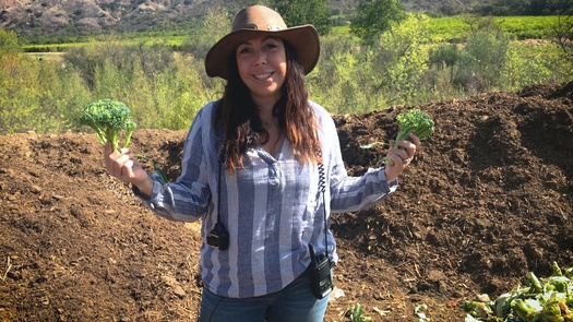 Mollie Englehardt started her farm four years ago to support her local vegan restaurant chain, Sage. (Sow a Heart Farms)