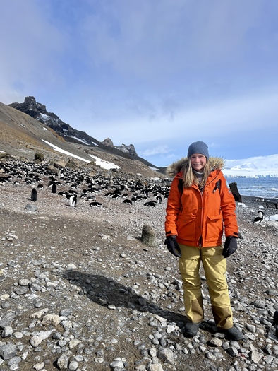 Pennsylvania teacher Katie Harnish traveled to Antarctica to study and learn about the environment and wildlife. (Photo courtesy of Harnish)  