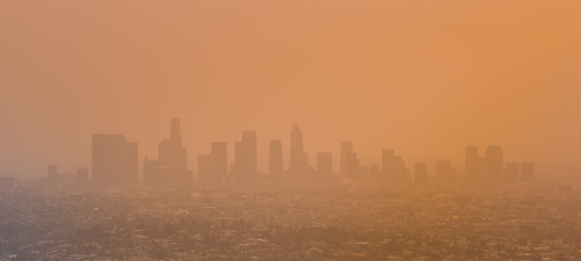 The Los Angeles basin is prone to smog. California last updated its air-pollution rules on particulate matter in 2002. (Chris M/Adobe Stock)