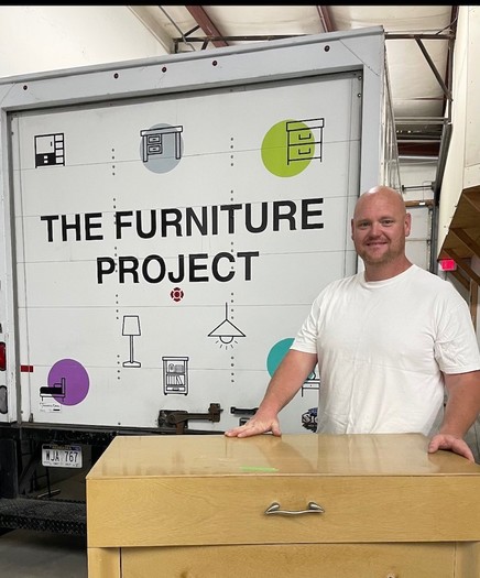 Drew Gerken is founder of The Furniture Project and an Omaha firefighter. (Photo courtesy of The Furniture Project)
