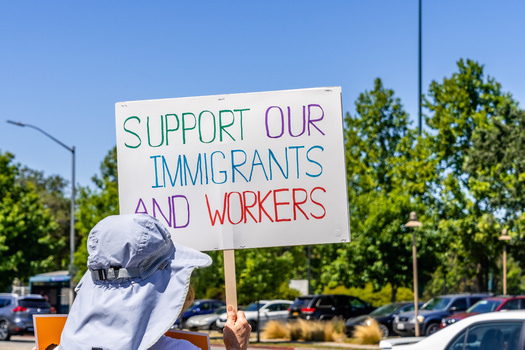 A 2019 protest in Palo Alto worked to raise awareness of immigration issues. Statistics show less than 1% of philanthropic foundation dollars support immigrant organizations. (Sundry Photography/Adobestock)