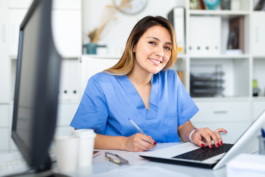 Non-traditional and online learning are touted as options to address the U.S. nursing shortage, attributed to burnout from the pandemic and many nurses searching for better pay and less stress. (JackF/AdobeStock)
