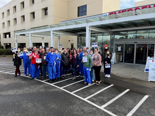 Oregon nurses at Legacy Mount Hood Medical Center in Gresham filed a petition to have their union voluntarily recognized but were denied. (Oregon Nurses Association)