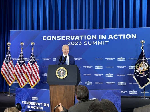 Durante la Cumbre de Conservacin de la Casa Blanca, el presidente Joe Biden design a Avi Kwa Ame como monumento nacional. (foto cortesa de Will Pregman)