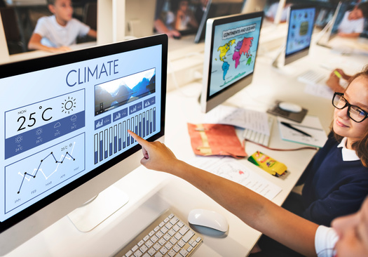In a 2022 national survey of teachers, 74% said climate change will have an enormous impact on students' futures, and it would be irresponsible not to address the matter in schools. (Adobe Stock)