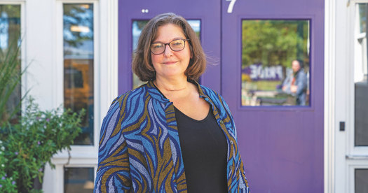 2023 Massachusetts Teacher of the Year Dani Charbonneau, who runs the Project Vine Alternative Program at Martha's Vineyard Regional High School, is the first Martha's Vineyard teacher to win the state's top award for educators. (MTA) 