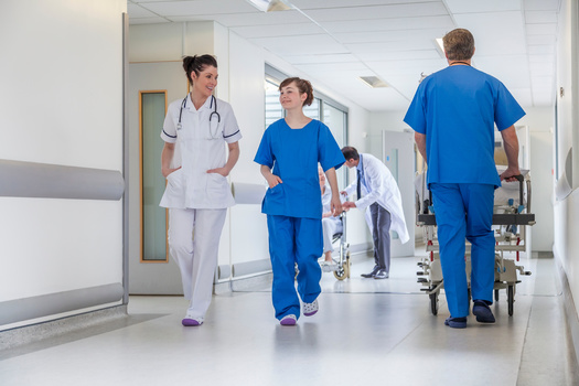 A new American Hospital Association report says labor costs -- which, on average, account for about half of a hospital's total budget -- increased 20.8% between 2019 and 2022. (Adobe Stock) 