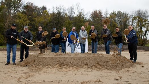 Last fall, officials from Agra Energy and the University of Wisconsin-Oshkosh held a groundbreaking for Wisconsin's first commercial facility to turn dairy farm waste into renewable biofuel. (Photo courtesy UW Oshkosh)