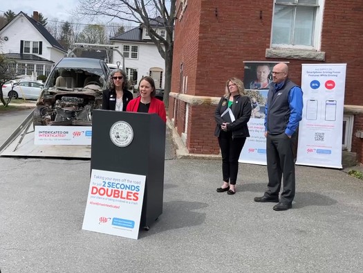 Maine Secretary of State Shenna Bellows highlighted the dangers of 