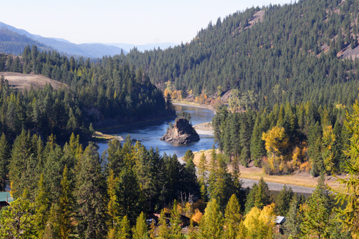 Pollution flows from mines in Canada's Elk River Valley to the Kootenai River, which runs through Montana and Idaho. (JOAN/Adobe Stock)