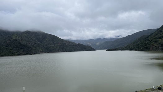 All 14 billion gallons of water in the San Gabriel Dam were collected in the last six months. (Caleigh Wells)