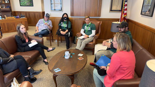 Food for All Oregonians advocates have been meeting with legislators to get the bill passed. (Oregon Food Bank)