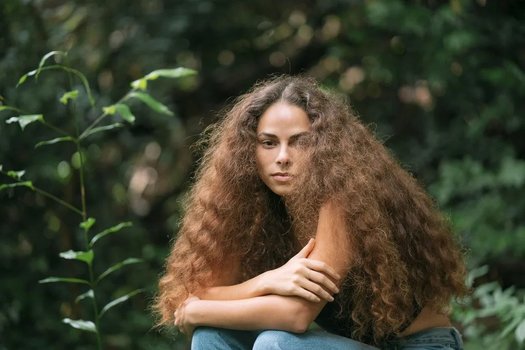 Sage Lenier poses for a portrait in Honolulu, Hawaii, in Feb. 2023. She began teaching her course in 2018. (Michelle Mishina)