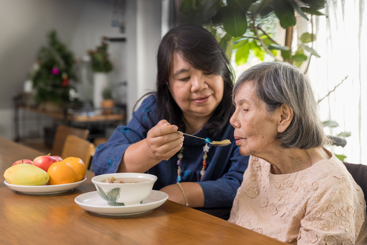 Late-stage Alzheimer's patients generally need around-the-clock assistance with daily living tasks like eating and bathing. An estimated 6.7 million older Americans are living with Alzheimer's disease. (Adobe Stock)
