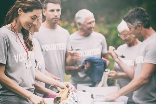 Volunteerism dipped during the pandemic and now, many organizations are looking to ramp up participation again. (vectorfusionart/Adobe Stock)