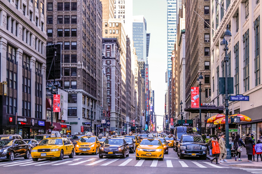 According to 2021 data from the Tri-State Transportation Campaign, 77.5% of people who work in Manhattan's Central Business District use public transportation to commute from New Jersey. (Adobe Stock)