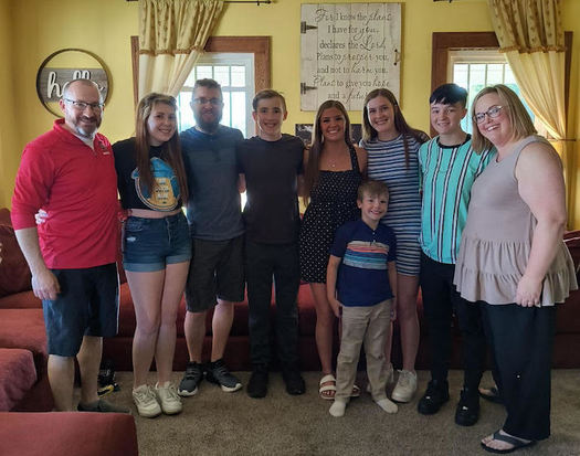 Ohio resident and foster parent Teri DeVoe with her family. (Teri DeVoe)