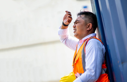 As of Sept. 1, a new Texas law will repeal ordinances enacted by Austin and Dallas establishing 10-minute breaks every four hours, to allow construction workers to drink water and get out of the sun. (thebigland45/Adobe Stock)