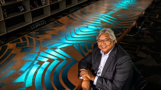 Jacob Moore is the former associate vice president of tribal relations in the Office of Government and Community Affairs. (Charlie Leight/ASU News) 