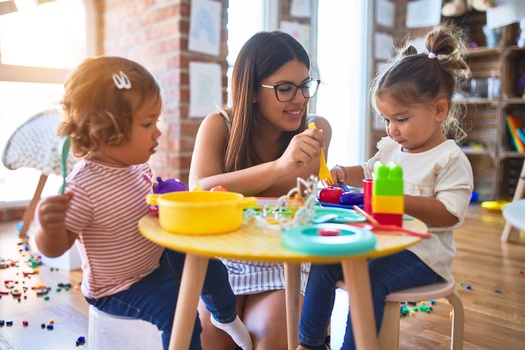 The Annie E. Casey Foundation reported child care workers make less than 98% of all other professions.(Adobe Stock)