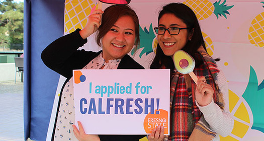 CalFresh regularly holds outreach events on college campuses to make students aware of the program and help them through the complex application process. (CalFresh)