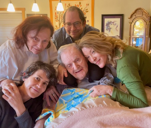 Eli Timoner of Pasadena (center) used the state's medical aid-in-dying law to end his suffering from a terminal illness. His daughter Ondi (left) made an Emmy-nominated documentary about the family's journey. (Timoner Family) 