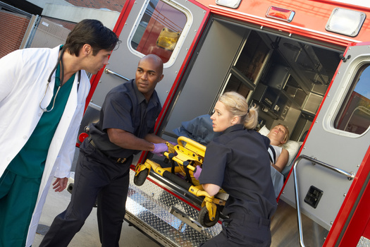 A study from Peterson-KFF found 73% of ambulance rides for people working for large employers include an out-of-network charge. (Monkey Business/Adobe Stock)