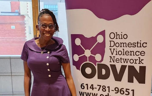 Ohio survivor Christa Hullaby now helps other domestic violence survivors working to build a new life. (Christa Hullaby)