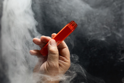 Disposable vapes are encased in plastic shells which never fully degrade. (Adobe Stock)