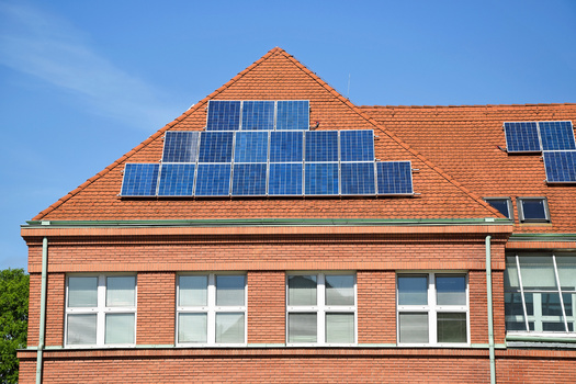 This year, the Minnesota Legislature approved $15 million for the Solar for Schools program, which helps public schools and state colleges and universities install solar panels on their campuses. (Adobe Stock)