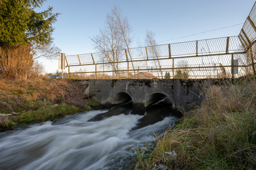 Culverts under roadways need to be large enough for fish to pass through safely. (Daniel Sztork/Adobe Stock)