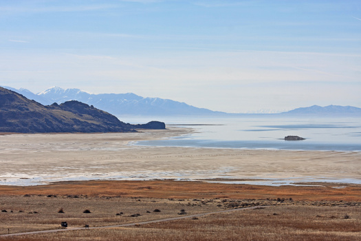 The lake bed of the Great Salt Lake is laced with arsenic, mercury and other toxic substances, according to the environmental law firm Earthjustice. (Jenny Thompson/Adobe Stock)