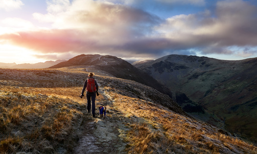 Montana has more than 30 million acres of state and federal lands, nearly one third of the state. Conservation advocates are holding a photo contest featuring people and their dogs to celebrate being outdoors. (Adobe Stock)