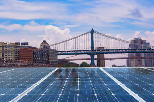 A 2019 law in New York City requires new buildings, new roofs from building enlargement and replacement of an existing building's roof requires installation of a 