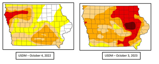 Cedar Rapids, in eastern Iowa, had only 15.5 inches of rain in all of 2022, which is about half of what it would normally get by early October. (Adobe Stock)