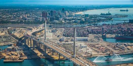 The Port of Long Beach is one of the busiest in the country and is serviced by thousands of trucks per day. (City of Long Beach)