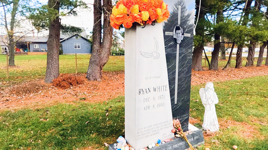 Ryan White died in April 1990. He is buried in Cicero, Ind. (Joe Ulery)