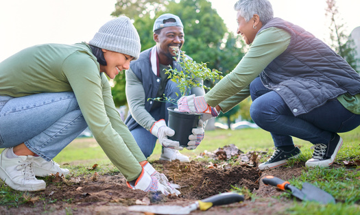 A growing body of research shows younger adults report higher levels of mental-health issues, while older adults say they feel more isolated. A North Dakota project has brought together these generations for mentorships tied to housing work, with hopes of building community connections. (Adobe Stock)