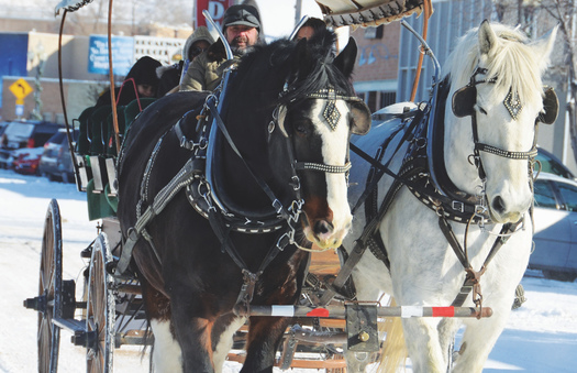 The town of Rock Springs is offering free carriage rides as part of its annual winter holiday festivities. (Rocket Miner)