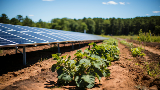 One element of dual-use solar is solar grazing, which means using livestock to tend land solar panels are on. This has proved beneficial, but a 2021 Cornell University study finds most New York farms have fewer than 25 sheep for solar grazing. (Adobe Stock)