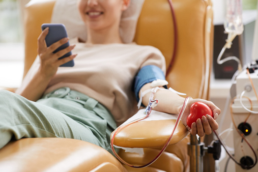 People can donate blood up to six times a year. (AnnaStills/Adobe Stock)