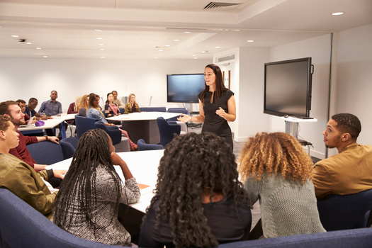 Adjunct professors are often unable to hold traditional office hours, in part because they do not have offices on the campuses of schools where they work. (Monkey Business/Adobe Stock)