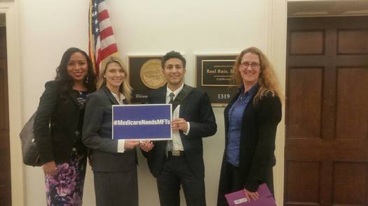 Members of the California Association of Marriage and Family Therapists lobbied in the nation's capital to designate licensed marriage and family therapists as Medicare providers. (CAMFT) 