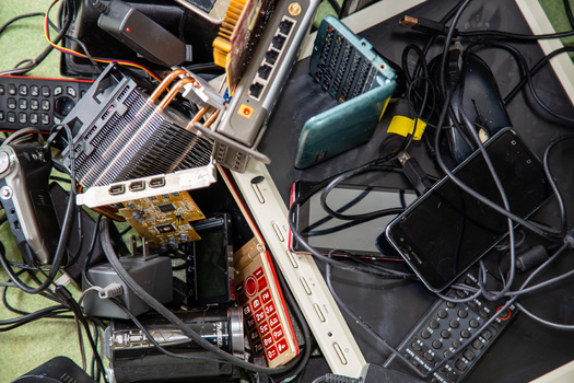 According to TheWorldCounts.com, more than 48 million tons of electronic waste have been thrown out, a growing issue because of the toxic chemicals that can have dangerous health impacts such as birth defects and kidney damage. (Adobe Stock)